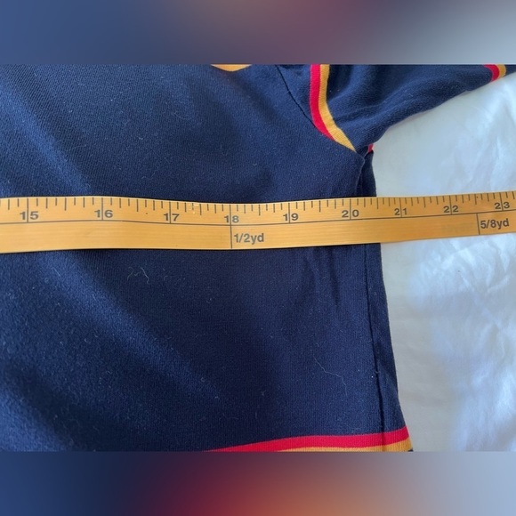 Reformation Blue Striped Chloe Long Sleeve Crop Top Size Small - Picture 6 of 10